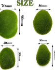 40PCS 4 Size Artificial Moss Rocks Decorative, Green Moss Balls,Moss Stones, Green Moss Covered Stones, Fake Moss Decor for Floral Arrangements, Fairy Gardens and Crafting