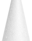 24 Pack Foam Cones for Crafts, DIY Art Projects, Handmade Gnomes, Trees, Holiday Decorations (2 X 4 In, White)
