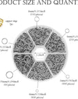 1500Pcs 304 Stainless Steel Open Jump Rings with Jewelry Rings for Jewelry Making Supplies, Jewelry Fix, Wire Wrapping, Crafts
