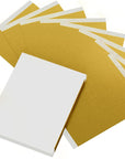 100PCS Gold Leaf Sheets for Gilding Painting DIY Craft Non Fading Non Oxidising 6.1X5.3In