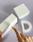 DNB Craft Foam Blocks - 6PCS 8X4X2 Inch Rectangle EPS Polystyrene White Foam Bricks - Crafts and Arts Supplies