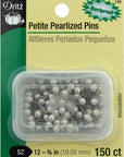 132 Pearlized Pins, Petite, White, 3/4-Inch (150-Count)