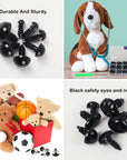 566PCS Safety Eyes and Noses for Amigurumi, Stuffed Crochet Eyes with Washers, Craft Doll Eyes and Nose for Teddy Bear, Crochet Toy, Stuffed Doll and Plush Animal (Various Sizes)
