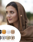 8PCS Hijab Magnetic Pins, Multi-Purpose Pinless Strong Magnetic Hijab Pins Scarf Magnetic Pin Scarf Magnetic Clasp Scarf Magnets Brooch Magnetic Hijab Pins for Women Hijabs Scarves Clothes
