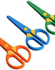 Plastic Safety Scissors, Toddlers Training Scissors, Pre-School Training Scissors and Offices Scissors Kids Paper-Cut (3Pcs &Paper Cutting)