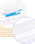 40 Brother Colors 500M Each Embroidery Machine Thread with Clear Plastic Storage Box for Embroidery Sewing Machine