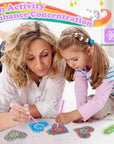 Diamond Art Kits for Kids,Gem Art for Kids Christmas Gift, Gem Painting Kits for Girls Birthday Gift, Arts and Crafts for Kids Ages 6 8 10