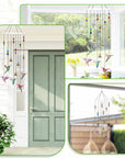 Diamond Painting Kits, Hummingbird Diamond Art Wind Chimes, Diamond Art Kits for Adults, Diamond Painting Crafts for Garden Decor