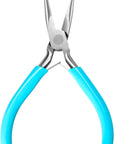 Needle Nose Pliers 4.5 Inch Jewelry Pliers Super Precision Jewelry Making Tools Comfort Grip Handle Craft Pliers for Jewelry Repair Wire Bending Gripping