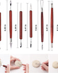 18PCS Clay Sculpting Tools, Basic Clay Pottery Carving Tool Kit with Wooden Handles and Tool Bag