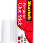 Scotch MMM600824S Permanent Glue Stick (Pack of 24), Clear