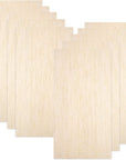 10 Pack Balsa Wood Sheets, Natural Unfinished Wood for House Aircraft Ship Boat DIY Wooden Plate Model, School Projects, Craft Project 100X200X1.5Mm