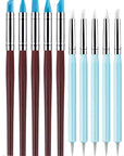 Silicone Clay Sculpting Tool - 10Pcs Modeling Dotting Tool for Pottery Craft, Rock, Nail, Blending, Drawing