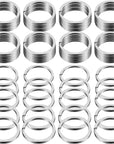 Flat Key Rings 1Inch/25Mm Metal Split Keyring for Keychain and Crafts Dog Tag Rings for Collar (60Pcs/Box)…