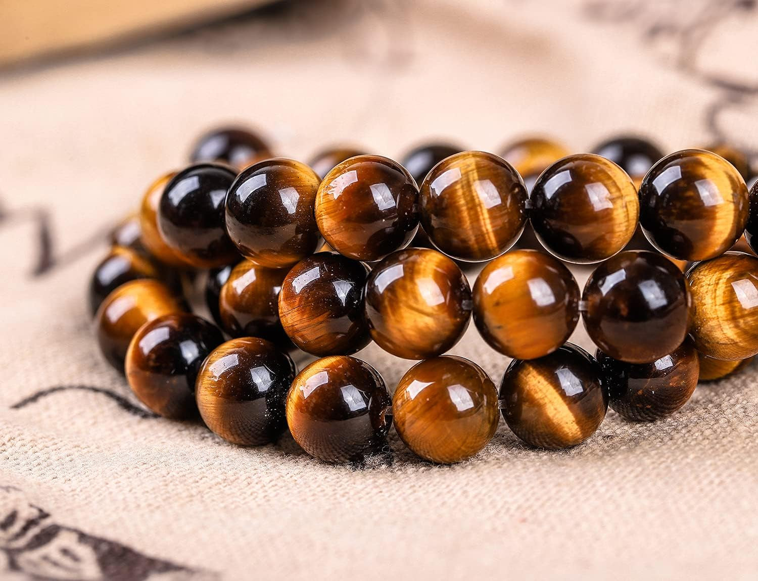 Natural Stone Beads 100Pcs 8Mm round Beads for Jewelry Making Bracelet Tiger Eye