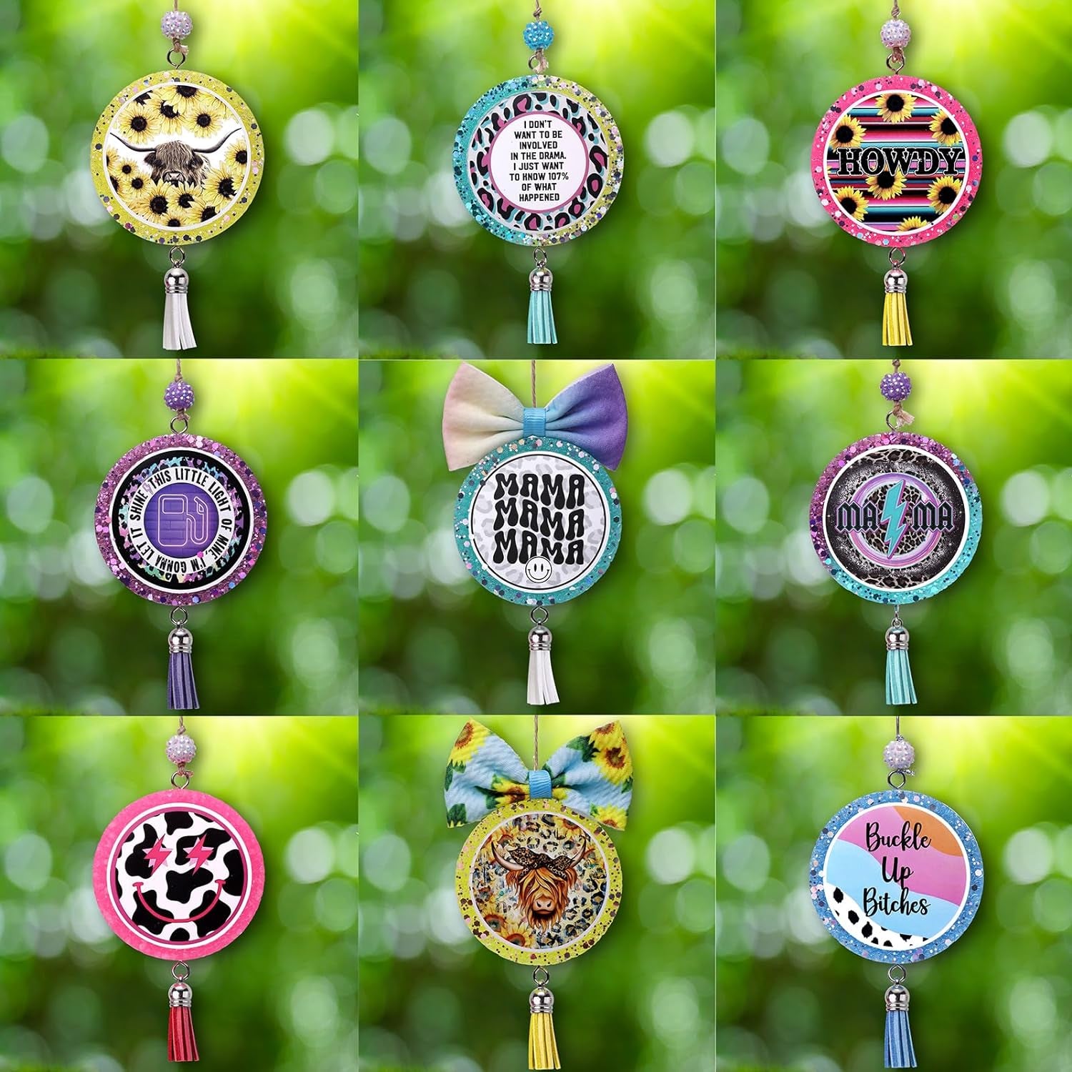 M421 Car Freshies Supplies Starter Kit,Diy Freshie Making Kit with 1LB Unscented Aroma Beads,3 Inch Circle Freshies Silicone Molds,4 OZ Fragrance Oil and Card Stock(Make 9 Freshie)