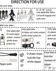 Zipper Repair Kit 255 Pcs Zipper Replacement Kit with Zipper Install Pliers Tool and Zipper Extension Pulls for Clothing Jackets Purses Luggage Backpacks Tents Sleeping Bag