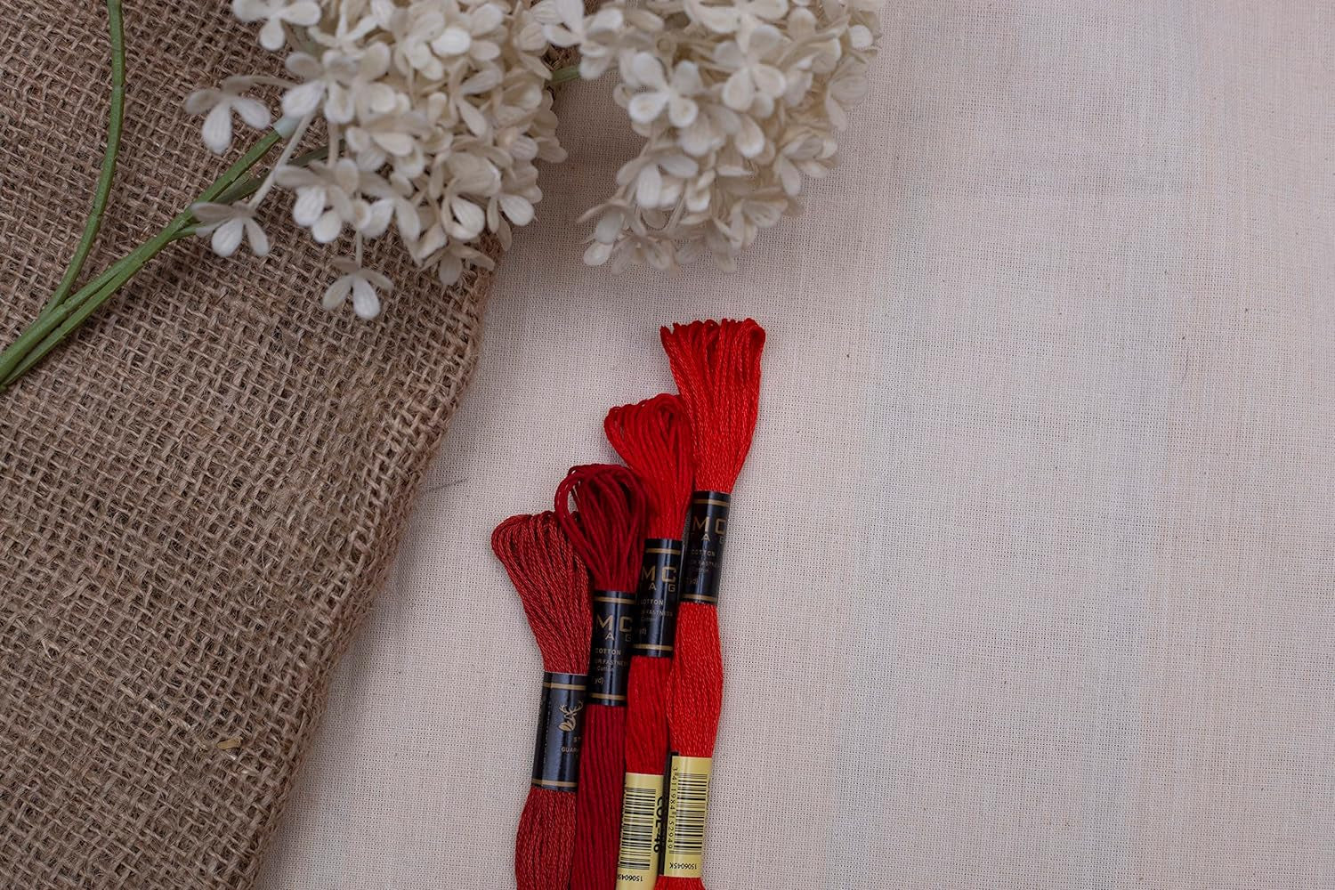 Pack of 12 Premium Embroidery Thread | 100% Egyptian Cotton Premium Skeins | Cross Stitch Embroidery Floss | Oeko TEX Certified Stranded Cotton | (Medium Brown 358)