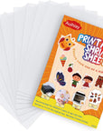 8 Sheets Semitransparent Printable Shrink Plastic Shrink Film Papers for Inkjet Printer Kids DIY Craft Activity, Mothers Day Gifts, 11.6 X 8.3 Inch / 29.5 X 21 Cm