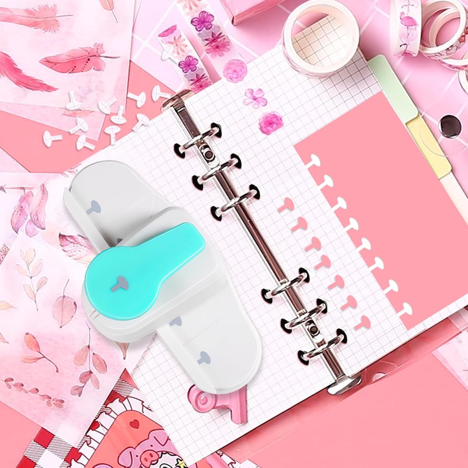 Mushroom Hole Puncher, Disc Planner Punch, Paper Punch, Craft Punch, Disc Puncher, Disc Binding Punch, Discbound Punches for Paper Crafts, Discbound Notebook Punch, A6 Hole Puncher, A5 Hole Punch