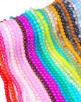 1400Pcs 30 Color Glass Beads for Jewelry Making, 8Mm round Crystal Glass Bracelets Making Kit Suitable for Beginner Bracelet Making