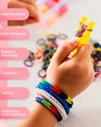 2500+ Rubber Bands for Bracelets 28 Colors Bracelet Making Kit Rubber Band Loom with Accessories for Your Special Time, Event, Ceremony and Occasion.