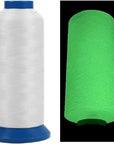 3000Yards / 2700M Glow in the Dark Embroidery Thread (White)