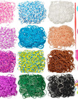 10 Colors 3000+ Rubber Band Bracelet Kit Loom Making Kit for Kids Birthday Gift Christmas