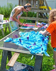 Tie Dye Kit, 24 Colors Tie Dye Shirt DIY Fabric Dye for Women, Kids, Men, with Rubber Bands, Gloves, Plastic Film and Table Covers for Family Friends Group Party Supplies