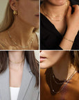 32Feet Gold Paperclip Chains Link Spool Bulk Necklace Length 7.6Mm Width 2.6Mm for Women Jewelry Necklace Bracelet Pendant Making, Golden