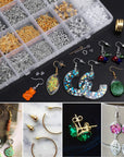Earring Making Supplies Kit, 2900Pcs Earring Hardware Pieces Repair Parts with Earring Hooks Posts Backs and Jump Rings for Making Earrings Studs and Jewelry Making (Silver & Gold)