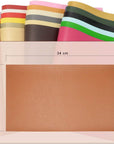 24 Pieces 8"X13.4"(20X34Cm) Colored Faux PU Leather Sheets Upholstery Crafts Fabric for Bag Making, Hat Making, Hair Crafts Making, DIY Jewelry Making, Sewing, Shoe Making
