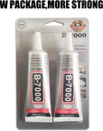 B-7000 Adhesive, Multi-Function Glues Paste Adhesive Suitable for Glass, Wooden, Jewelery, Rhinestones, 0.9 Oz, 2 Packs