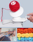 Yarn Ball Winder,Yarn Winder for Crocheting,Yarn Cake Winder Spinner, Needlecraft Yarn Ball Winder Hand Operated