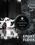 Charcoal Black Mica Powder for Epoxy Resin - 50 Grams - Great for Resin Art and UV Resin - Black Epoxy Resin Color Pigment
