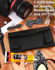 Upgrade T-7000 Black Adhesive Glue for Phone, 110Ml Waterproof Jewelry Glue Precision Craft Adhesive for Cell Phone Screen Repair Glass Wood Crafts Metal and Stones