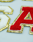 9 PCS USA Patch Patriotic Patch Chenille Letter Patches Embroidered Iron on Patch Sew on Patches for Clothing Bags