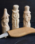 Whittling Knife C2 6.5" Whittling Knife for Fine Chip Carving Wood and General Purpose Wood Carving Knife Bench Detail Carving Knife Carbon Steel and Whittling for Beginners