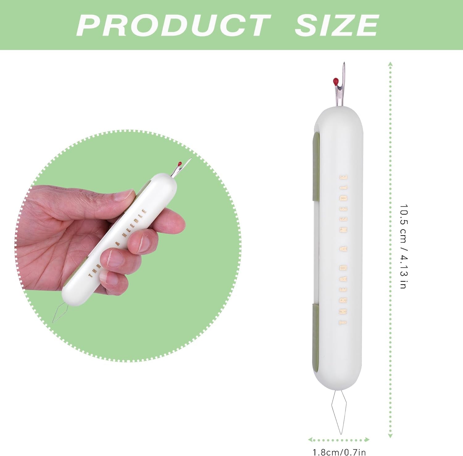 Seam Rippers, 2-In-1 Threader for Sewing,Threading and Unthreading Seam Ripper,Multifunctional Sewing Tool for Sewing, Crafts and Knitting Unthreading Supplies. (3PCS)
