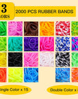 Rubber Band Bracelet Kit - 23 Colors Loom Bracelet Making Kit for Kids, Durable Loom Bands Kit for Beginners Girls Boys Birthday Parties Creativity Gift Art Craft Kit, Loom Bracelet Kit