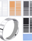 8 Sheets/ 152 Pieces Ring Sizer Adjuster Invisible Ring Spacer Ring Guards for Women Loose Rings, 2 Kinds of Thickness
