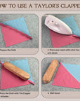 Tailors Clapper for Quilting, Hard Wood Professional Multipurpose Durable for Seam Ironing, Flattening Tool. Great for Setting Fabric Folds, Accenting, Clothing Wrinkle Sewing.