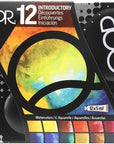 Qor Introductory 12 Set by GOLDEN, 12 X 5 Ml Tubes, Professional Watercolor Paint Set
