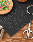 6 Sizes Large Eye Curved Beading Needles, Stainless Bead Needle for Bead Spinner, Bead Spinner Needles for Waist Beads Bracelet Necklace Making (6 Pcs)