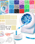 Bead Spinner with Clay Beads, Gift Beading Set for Girls, 2112Pcs Bracelet Making Kit with Electric Bead Spinner for Jewelry Making, Automatic Bracelet Maker for Making Friendship Bracelets