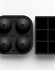 Ball Ice Cube Tray and Big Ice Cube Molds for Whiskey, Slow-Melting, 100% Silicone, No-Plastic, Easy Release, Ideal for Gifting and Elevating Cocktails