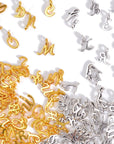 A-Z Metal Letter Charms for Jewelry Making, 200Pcs/104Pcs, Capital Alphabet Initial Charms