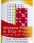 - Quilt Ruler Upgrade Kit - Mistake Proof & Slip Proof Your 12" & 24” Quilt Rulers (Or 12½" & 24½") - Cut Faster and More Accurately - for Both Right & Left-Handers