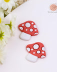 Mushroom Polymer Clay Cutters - 10 Pcs 3D Clay Cutters for Earrings Making, Boho Mushroom Clay Cutters for Polymer Clay Jewelry, Cute Clay Jewelry Cutters Polymer Clay Earring Cutters