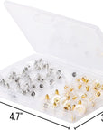 - Bullet Clutch Earring Backs with Pad, 76 Pcs, Gold & Silver, Rubber Earring Backings, Earring Backs for Studs, Earring Backs Replacements, Pierced Earring Backs, Earring Stoppers.